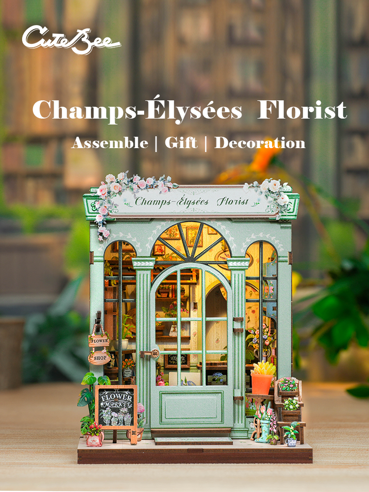Book Nook DIY Kit: Blomsterhandeln i Paris - The Warm Workshop
