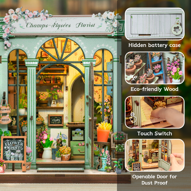 Book Nook DIY Kit: Blomsterhandeln i Paris - The Warm Workshop