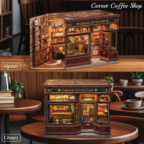 Book Nook DIY - kit: Cafeet i hörnet - The Warm Workshop