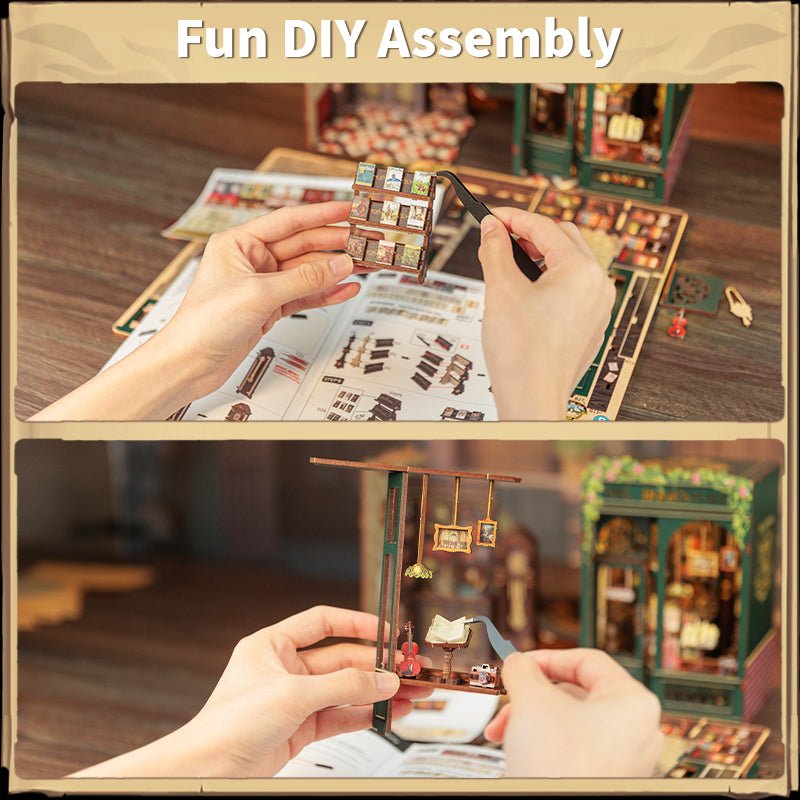 Book Nook DIY Kit: Ugglans Bokhandel - The Warm Workshop