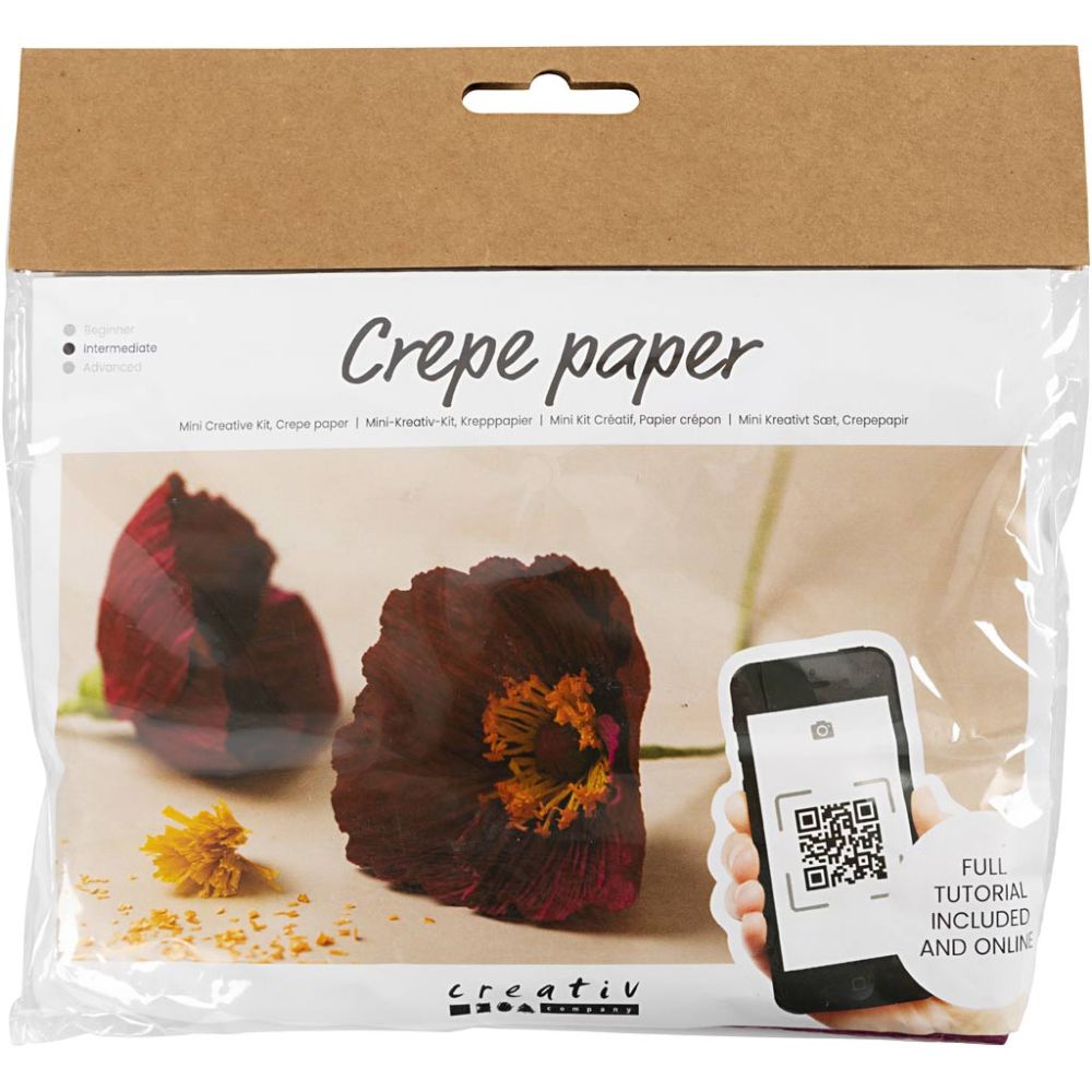 Mini DIY Kit – Kräppblommor Vinter - The Warm Workshop